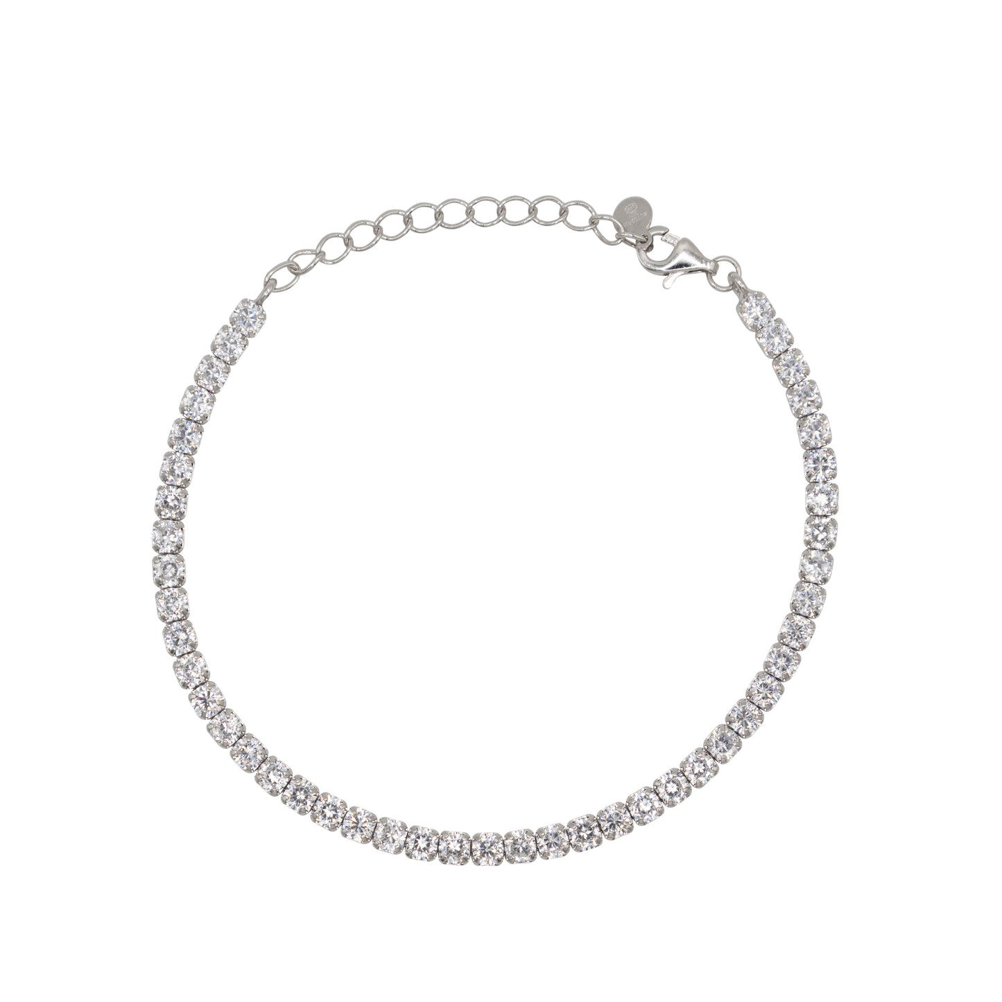 Bracciale Dilvdò Tennis 3mm Silver White