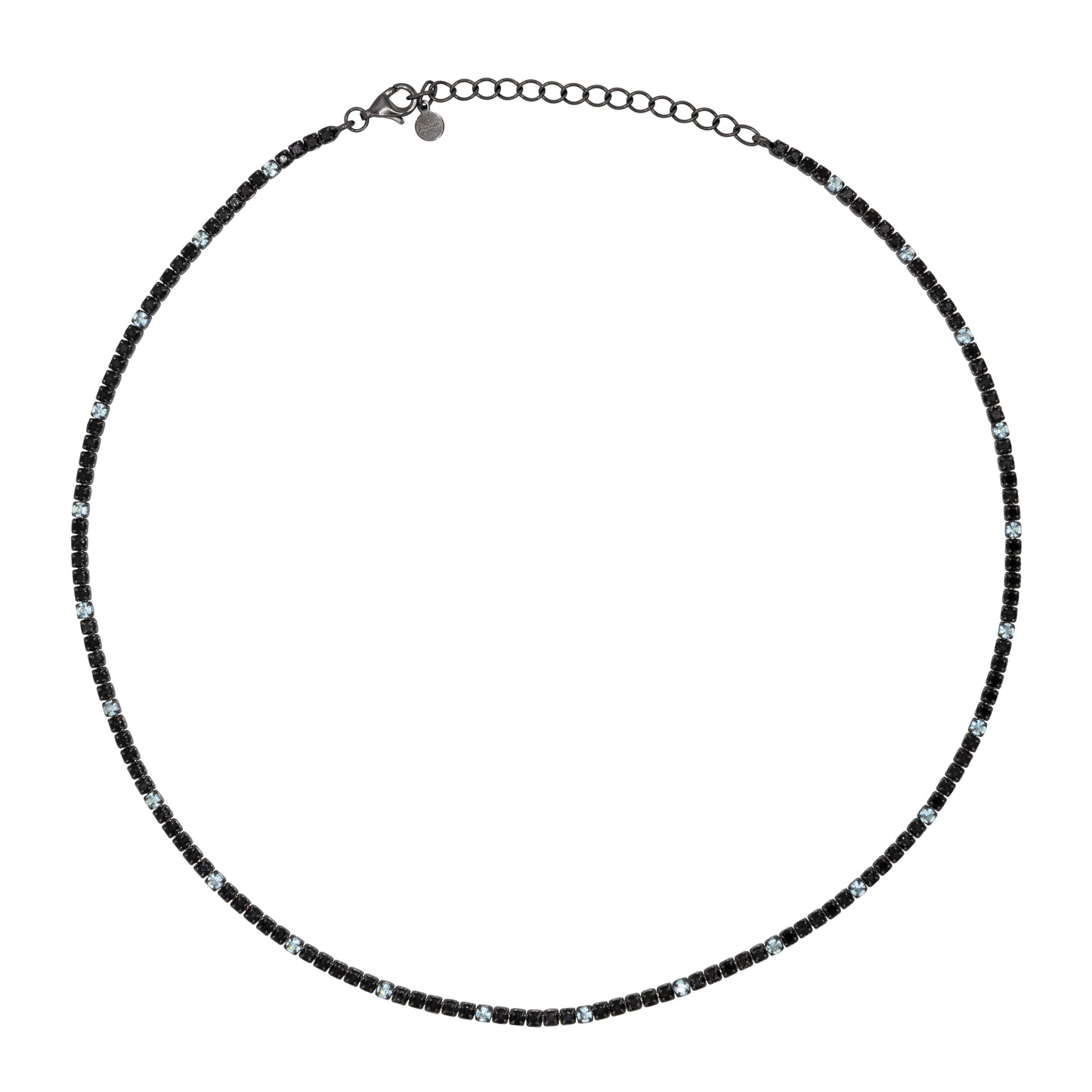 Chocker Dilvdò Tennis Black Black & Light Blue