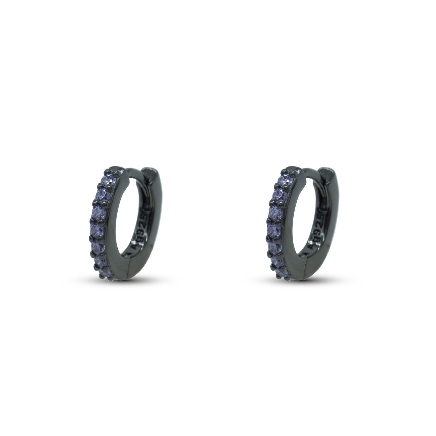 Hoop Ring Dilvdò Black Lavender