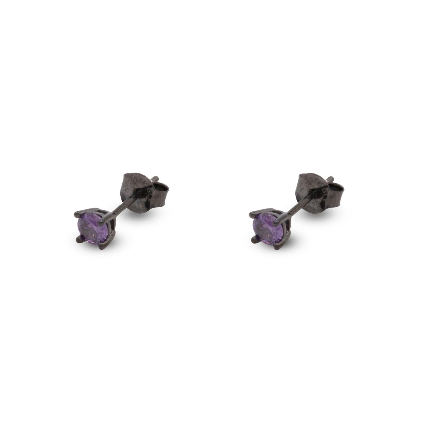 Big Stud Earrings Dilvdò Black Lavender