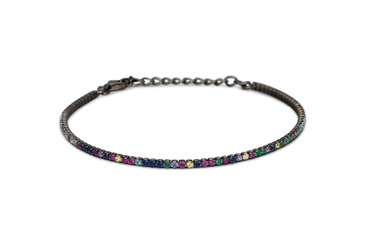Bracciale Dilvdò Tennis 1.5mm Black Multicolor
