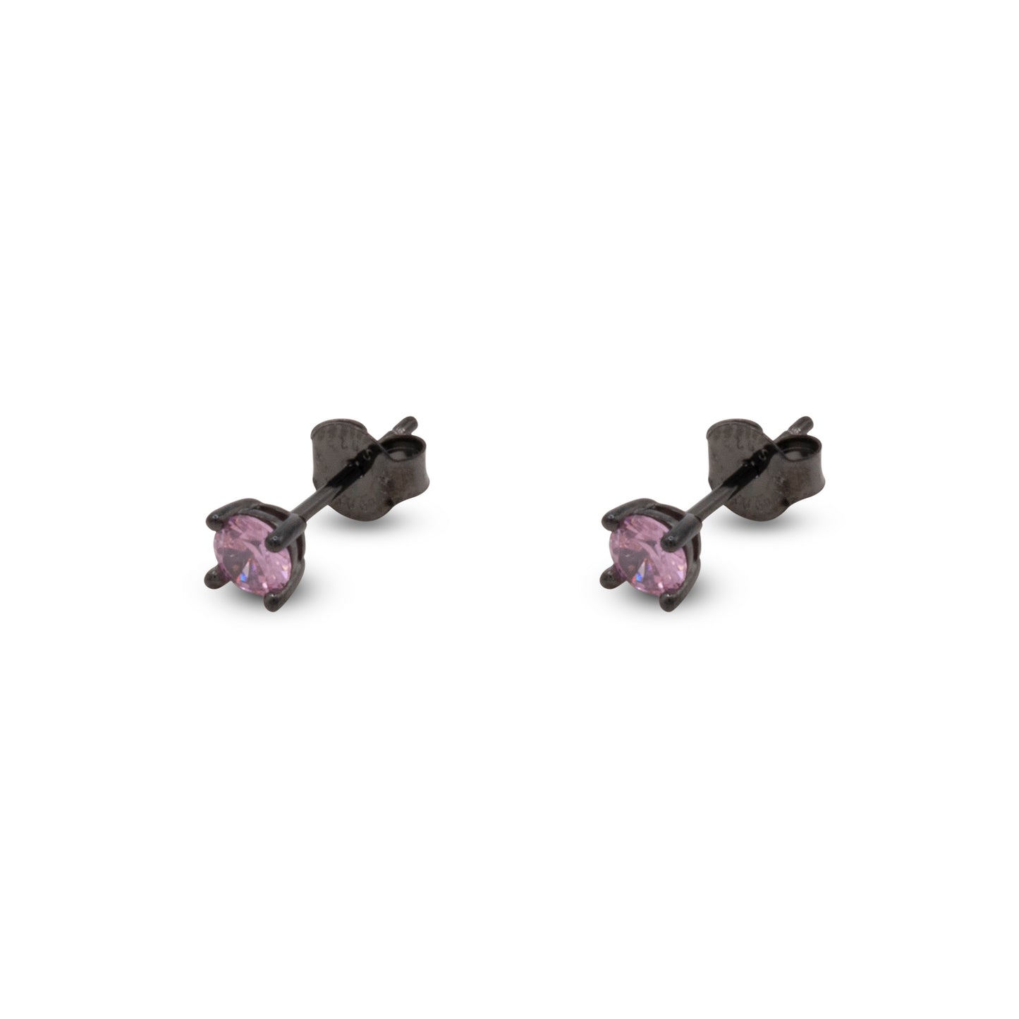Big Stud Earrings Dilvdò Black Pink