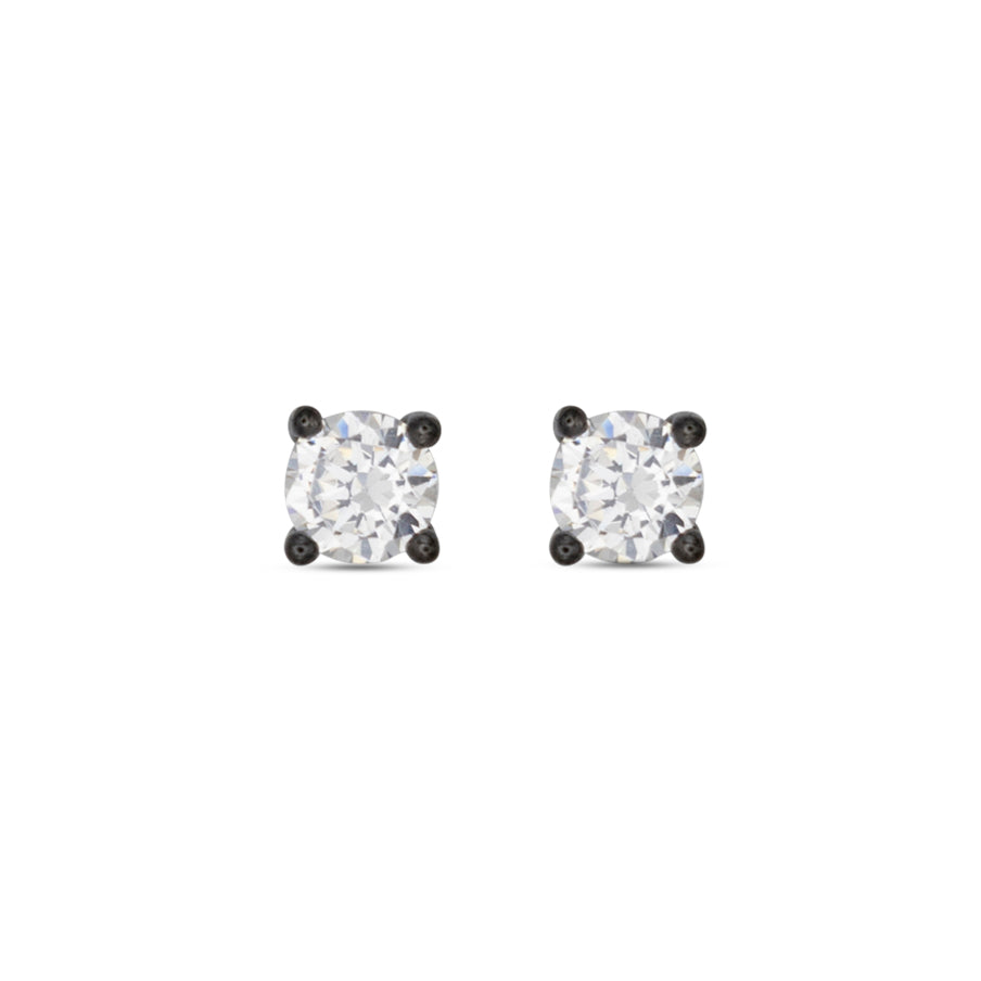 Small Stud Earrings Dilvdò Black White