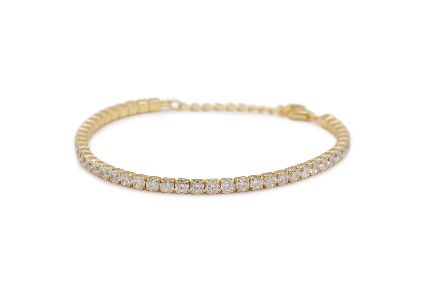 Bracciale Dilvdò Tennis 3mm Gold White