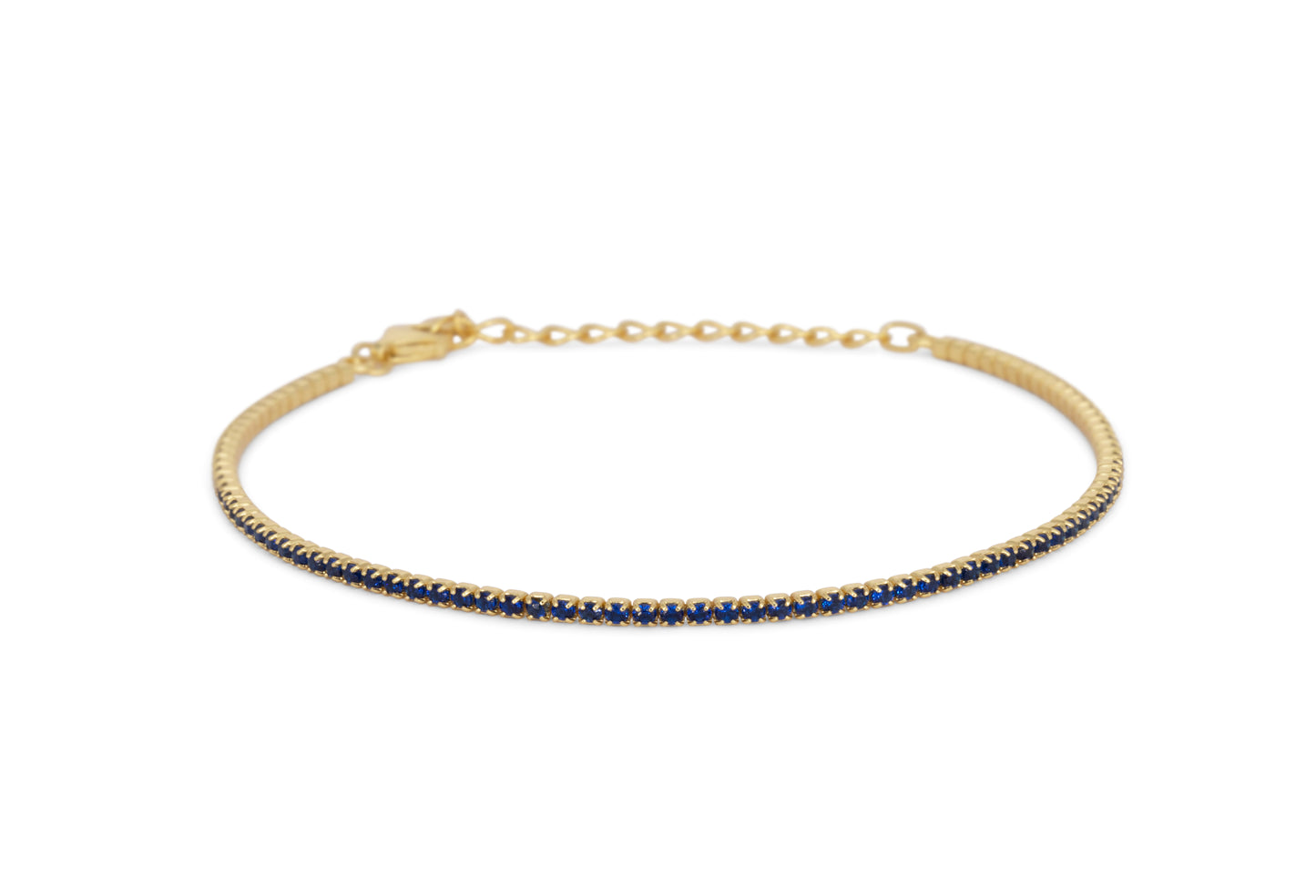 Bracciale Dilvdò Tennis 1.5mm Gold Blue