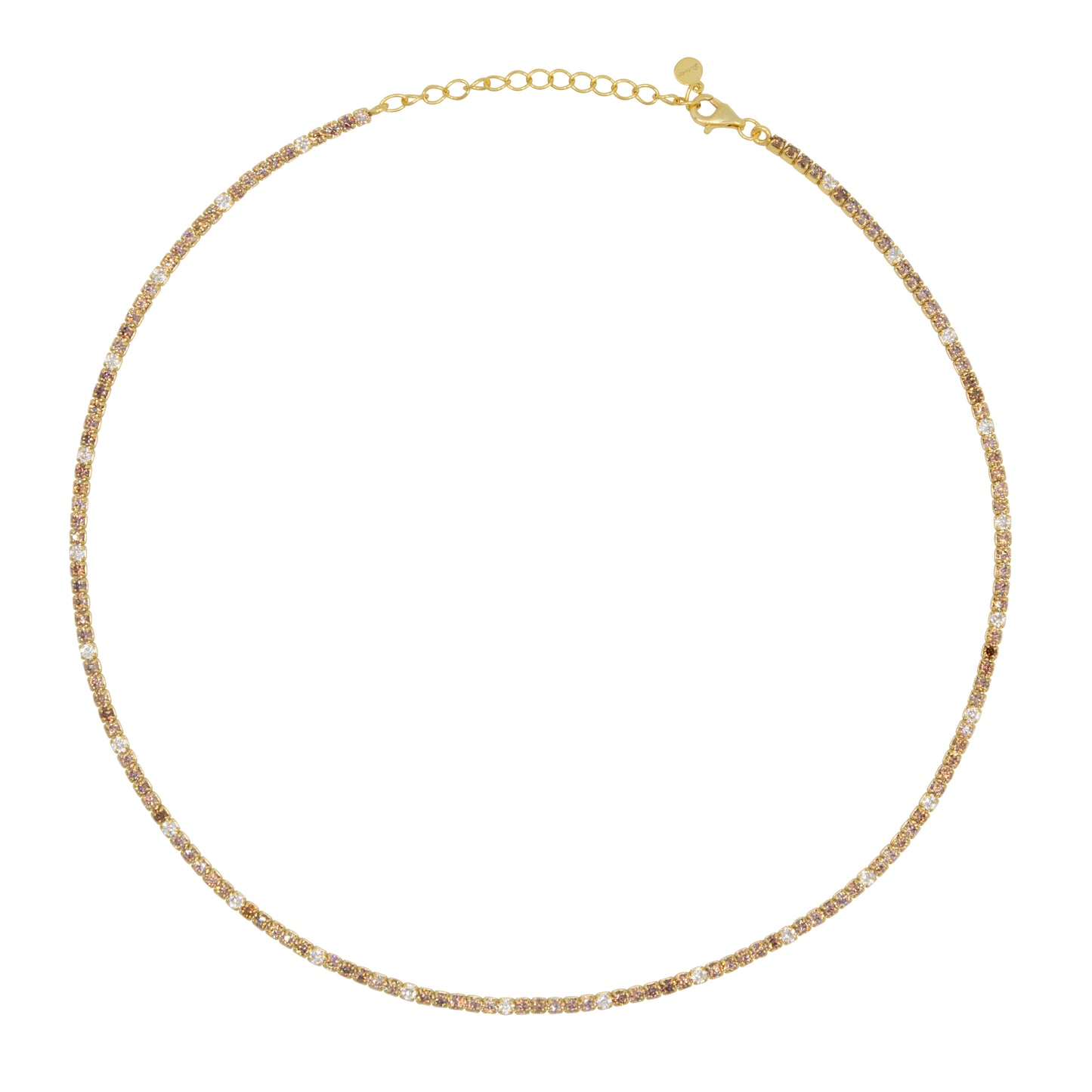 Chocker Dilvdò Tennis Gold Brown & White