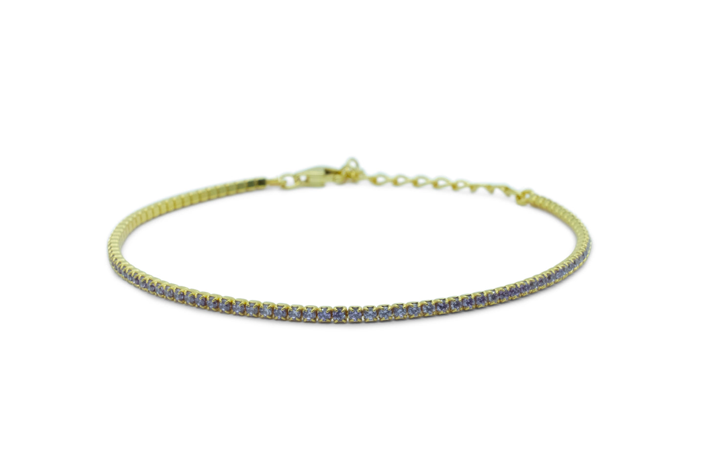 Bracciale Dilvdò Tennis 1.5mm Gold Lavender