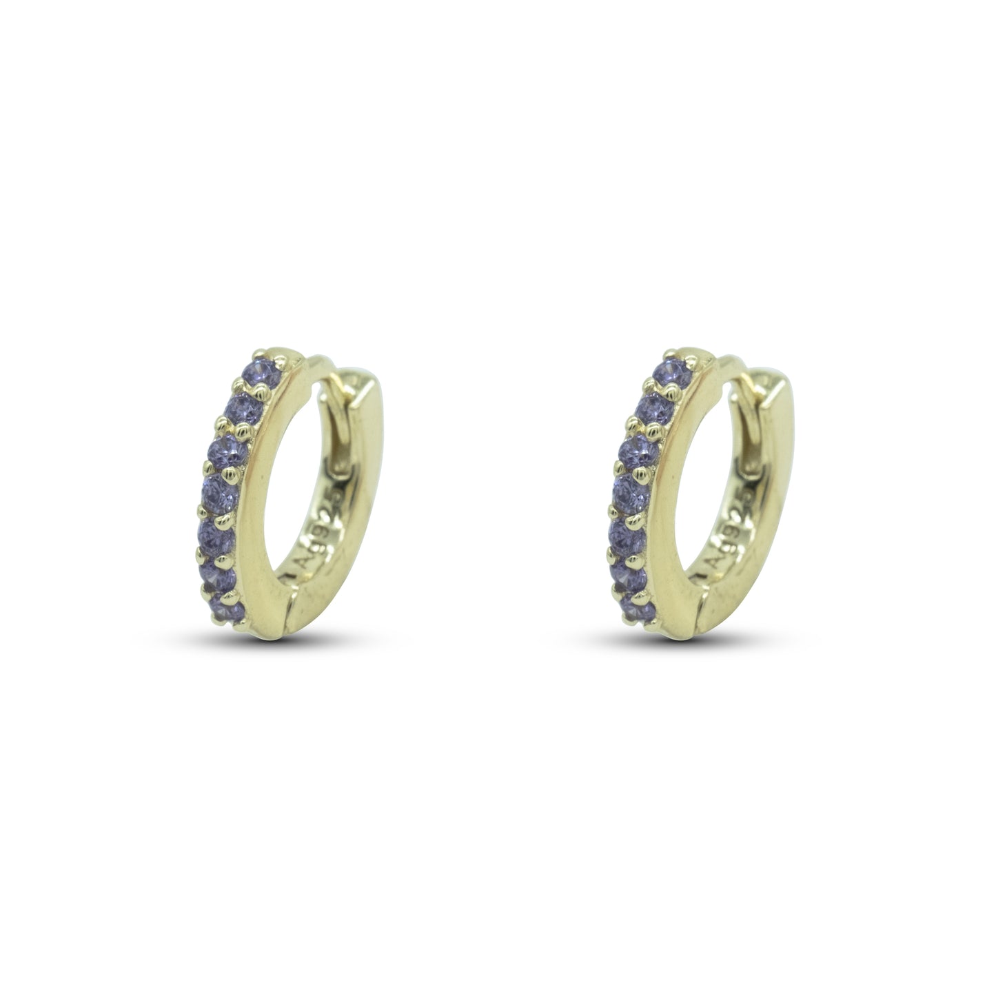 Hoop Ring Dilvdò Gold Lavender
