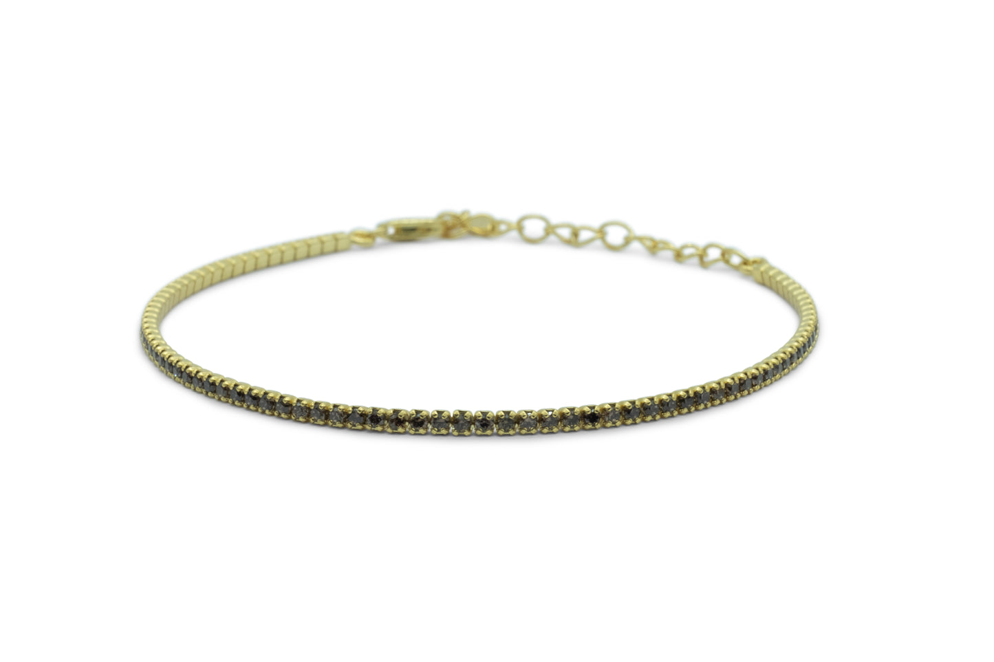 Bracciale Dilvdò Tennis 1.5mm Gold Brown