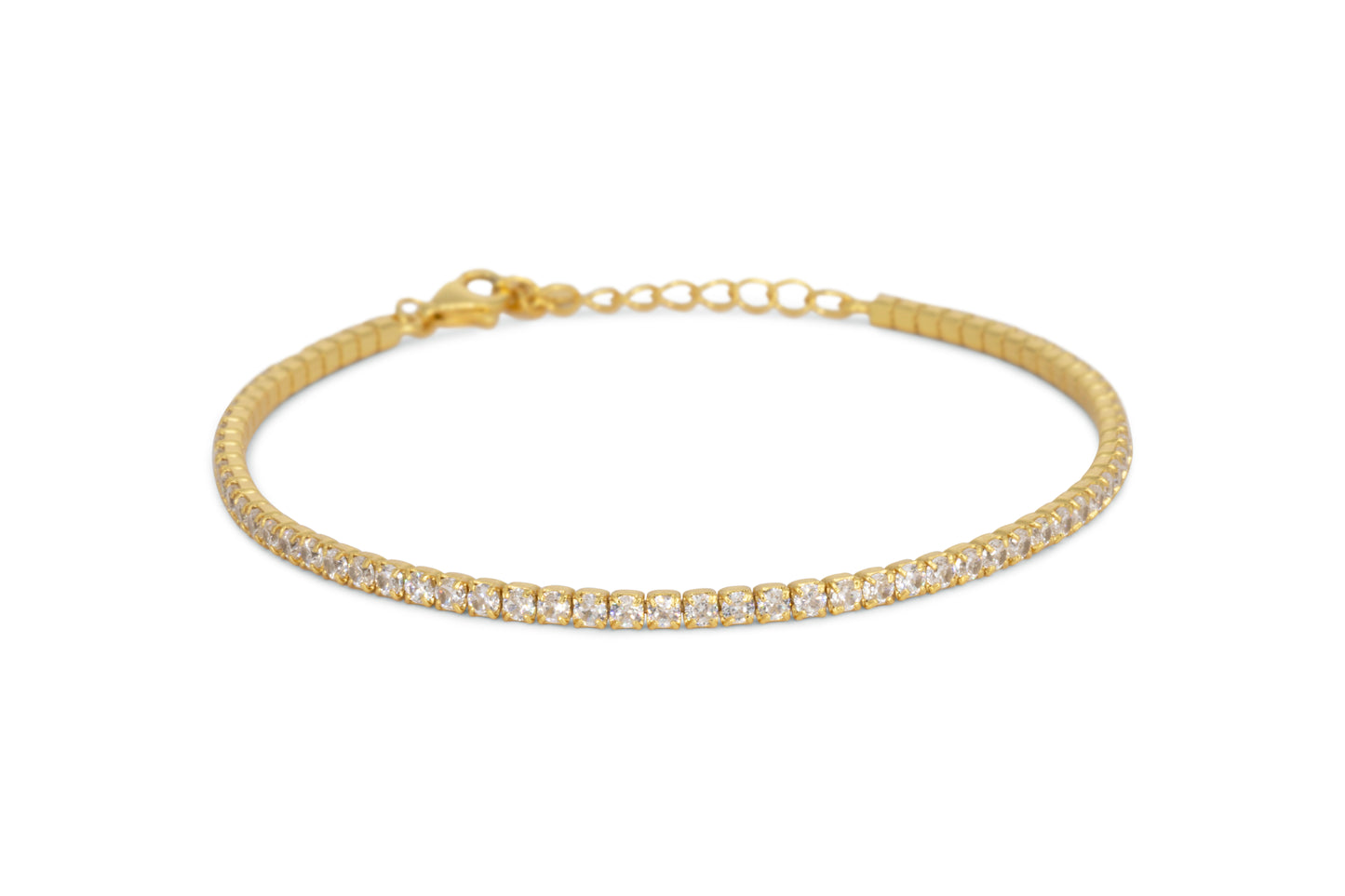Bracciale Dilvdò Tennis 2mm Gold White