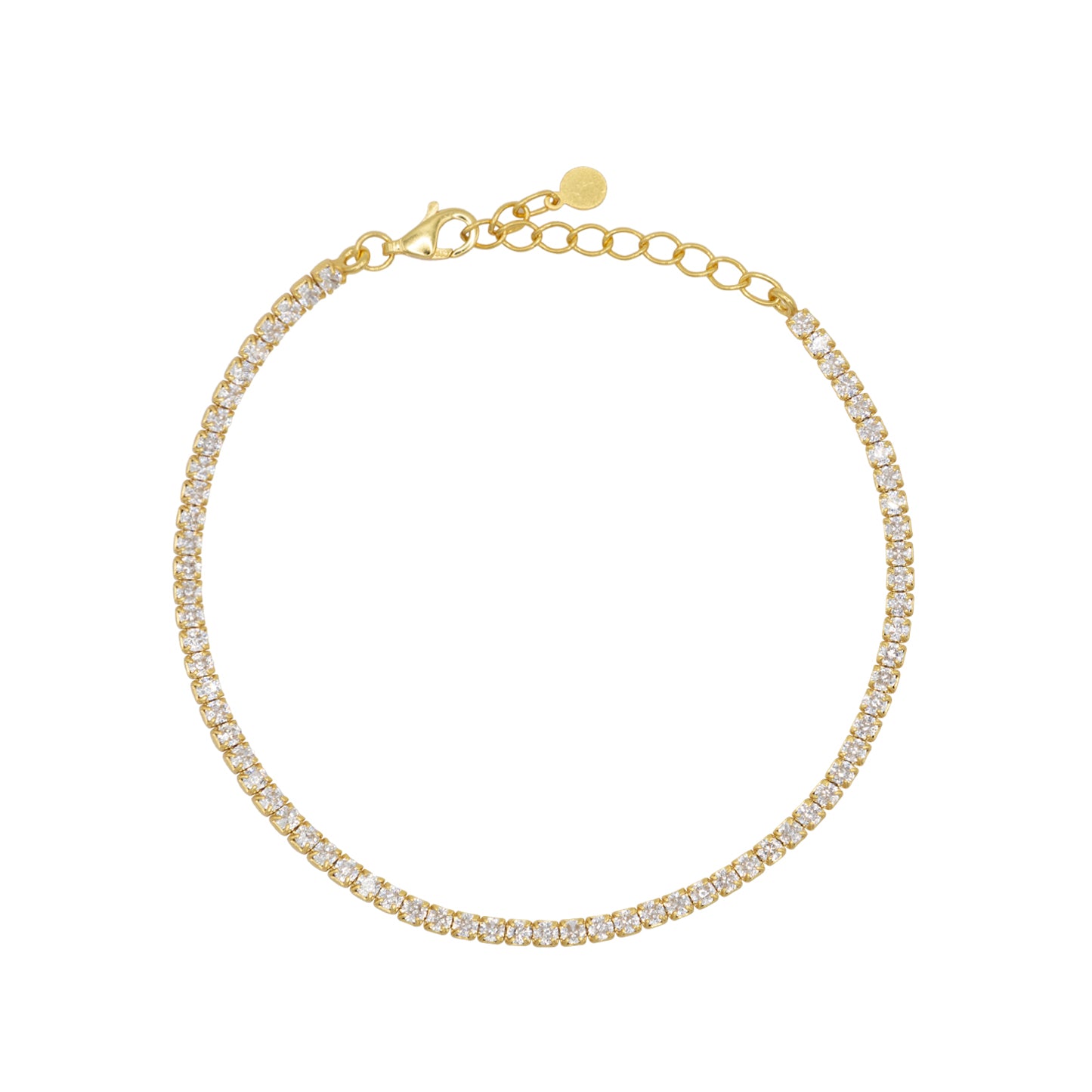 Bracciale Dilvdò Tennis 2mm Gold White