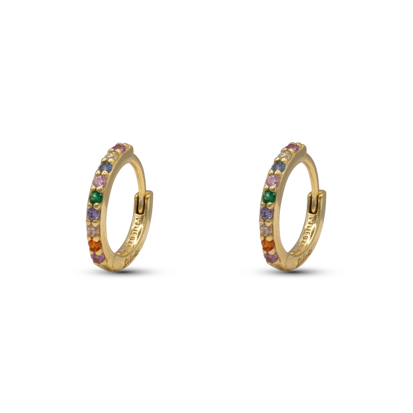 Hoop Ring Dilvdò Gold Multicolor