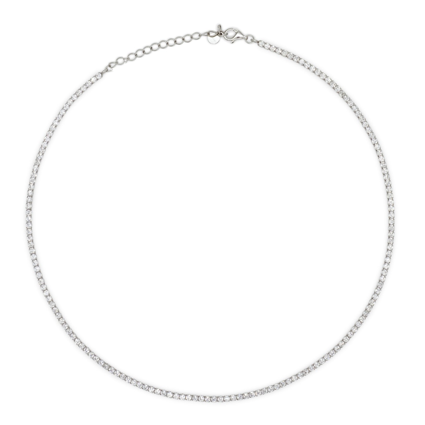 Chocker Dilvdò Tennis Silver White