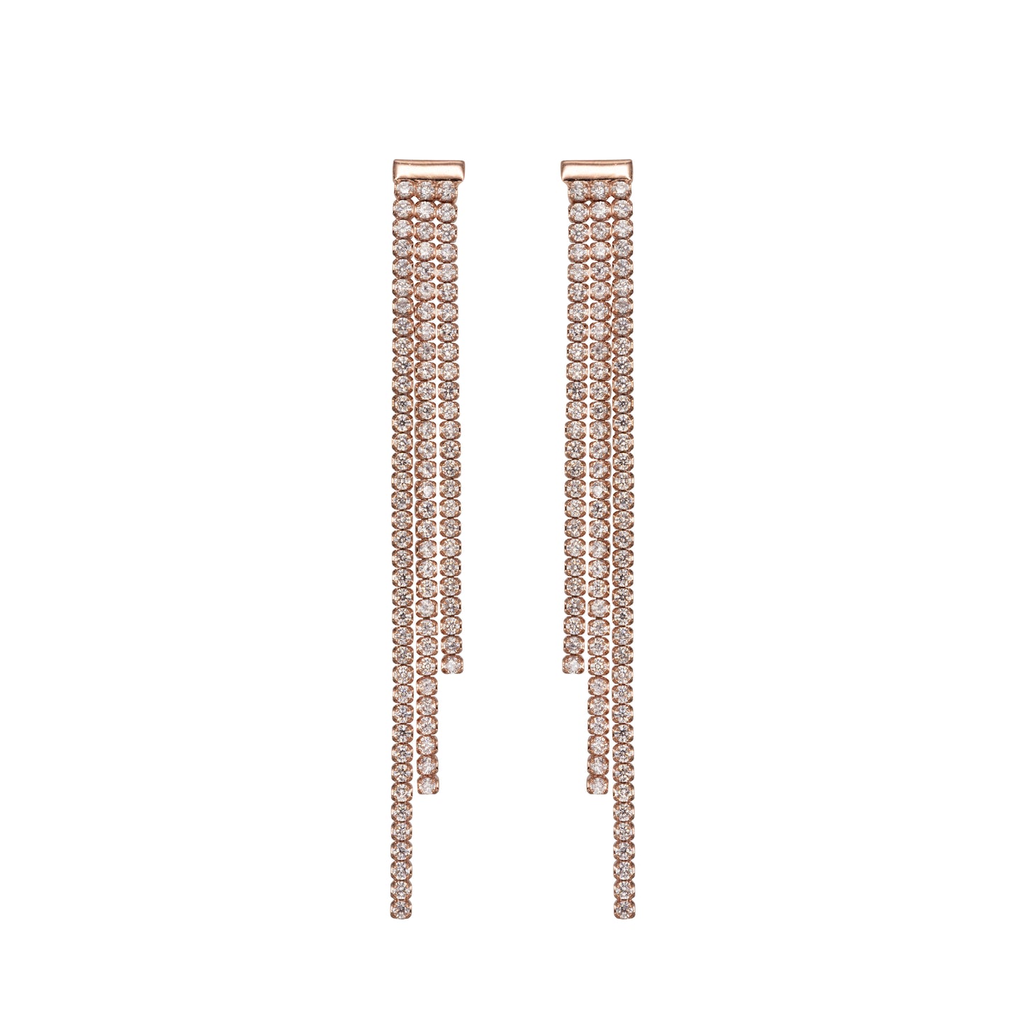Pendant Earrings Dilvdò Rosè White
