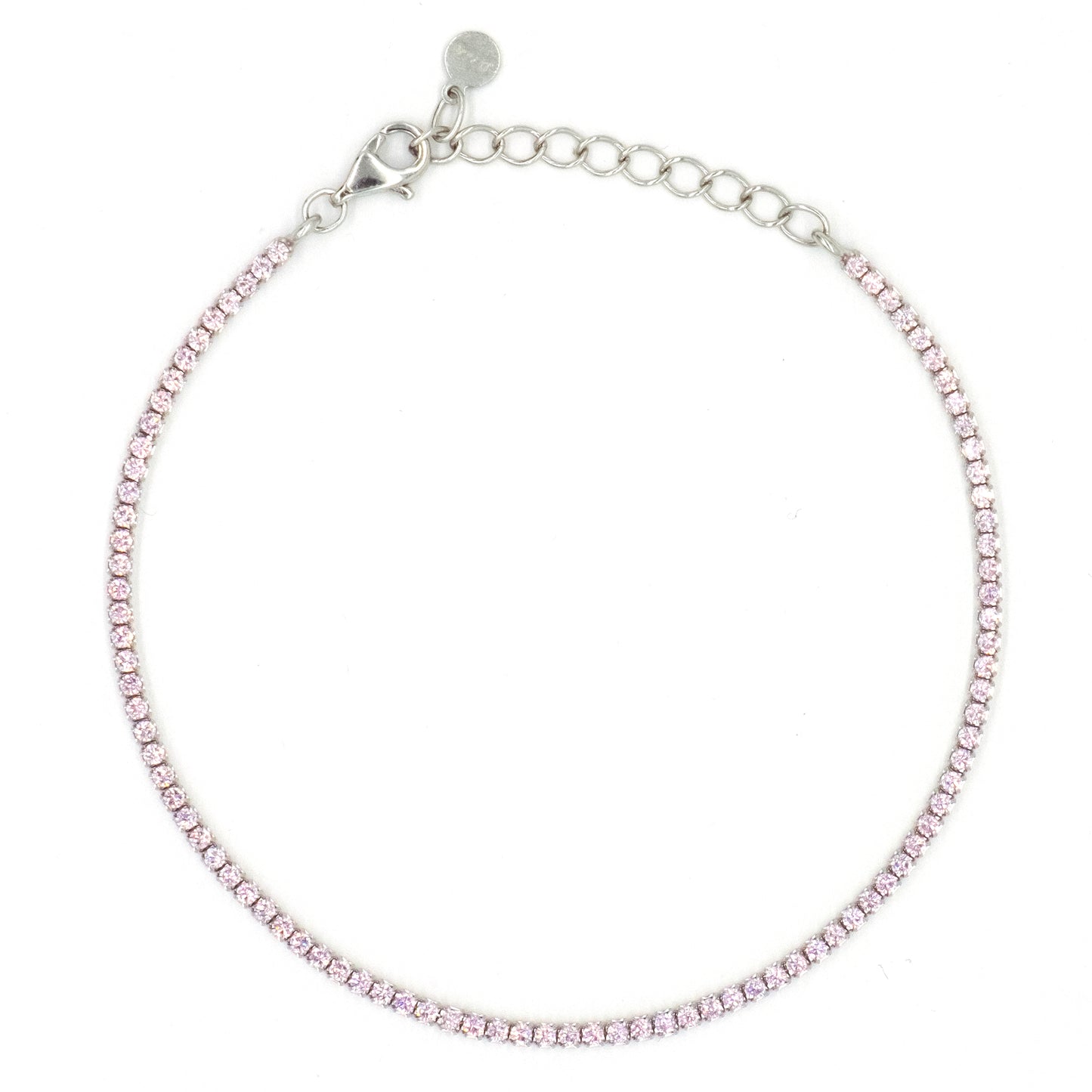 Bracciale Dilvdò Tennis 1.5mm Silver Pink