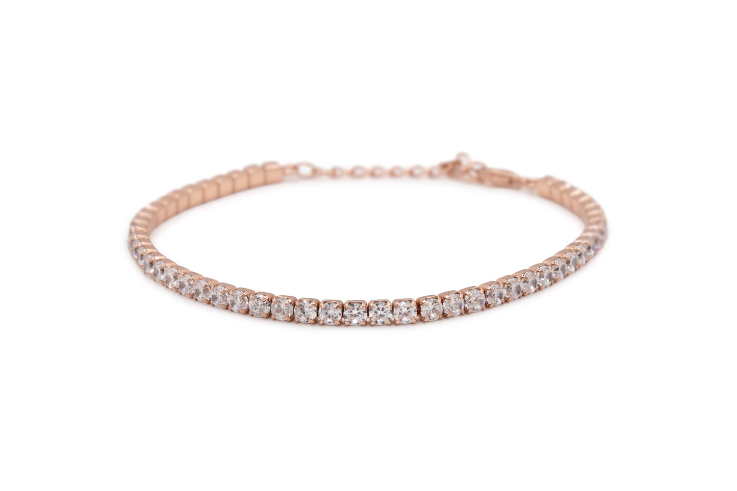 Bracciale Dilvdò Tennis 3mm Rosè White