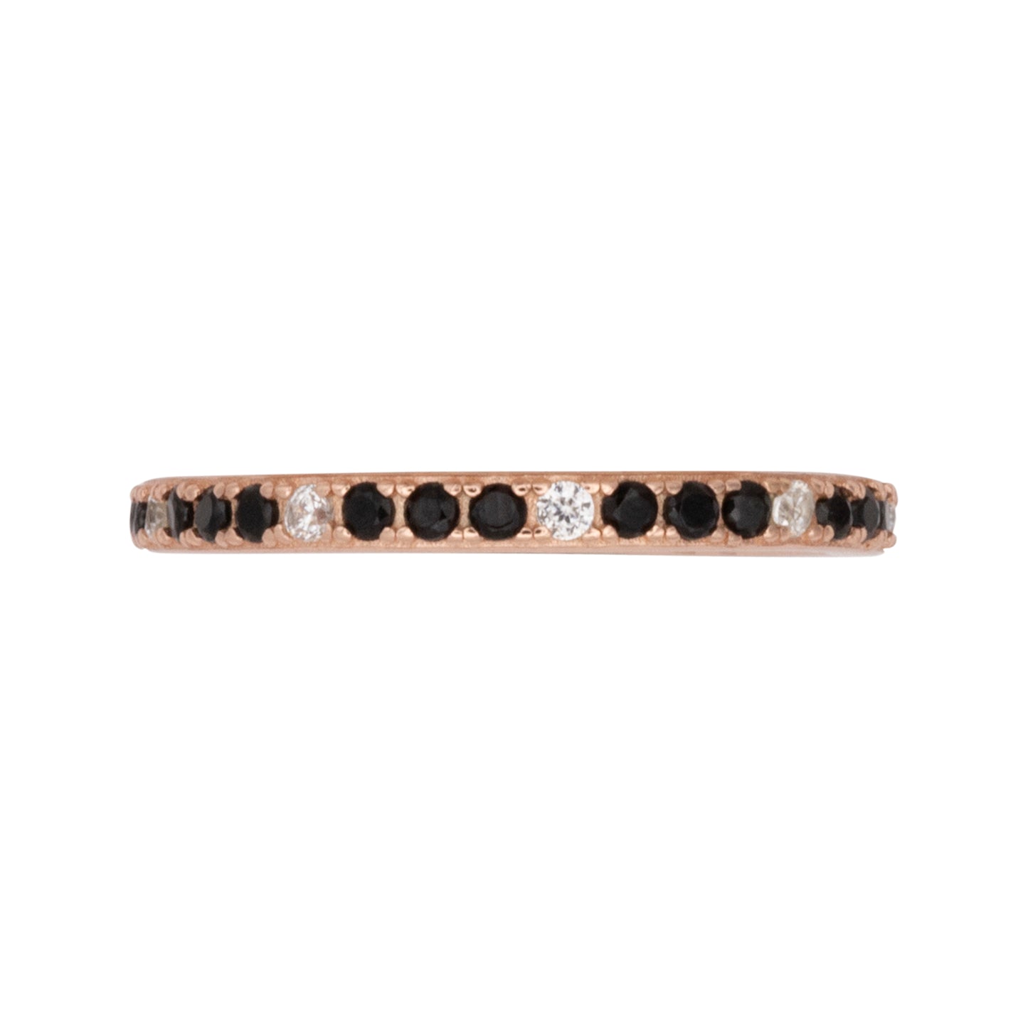 Eternity Ring Dilvdò Rosè Black & White