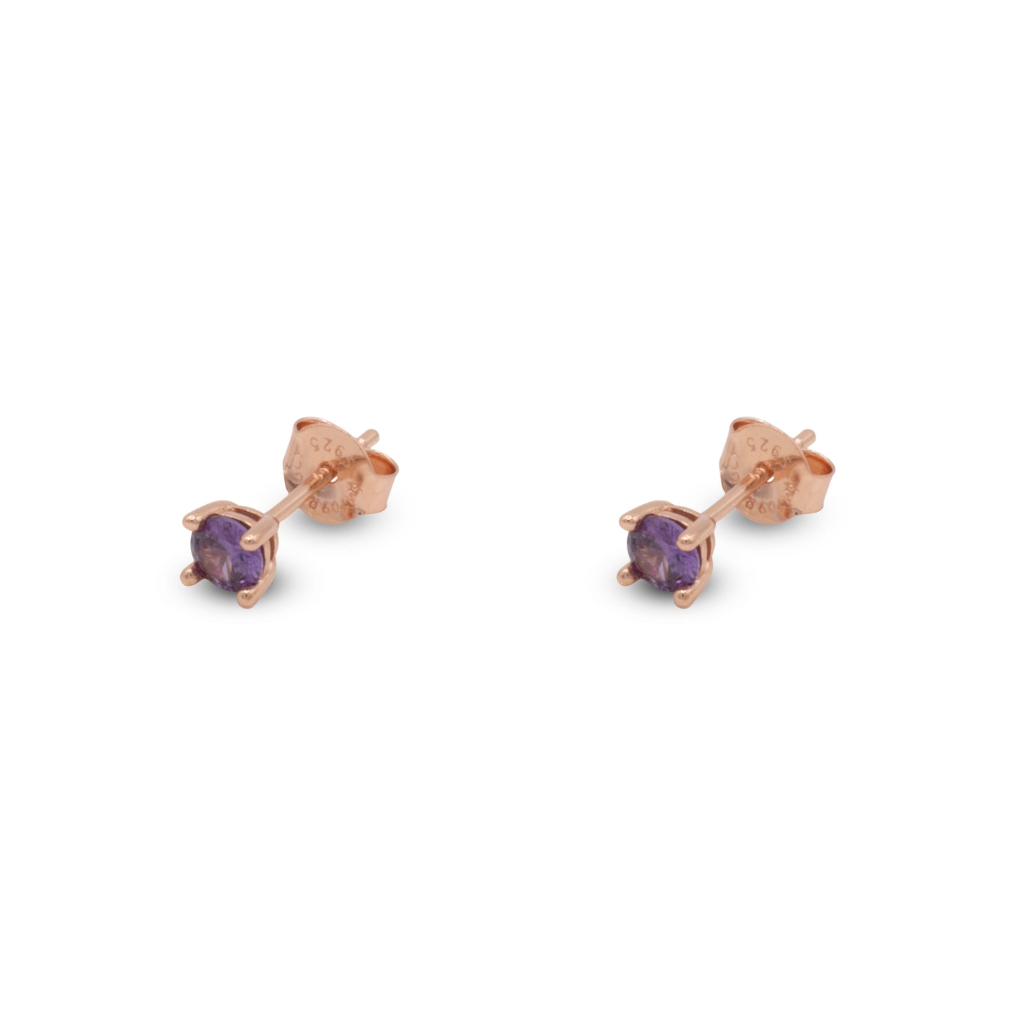 Big Stud Earrings Dilvdò Rosè Lavender