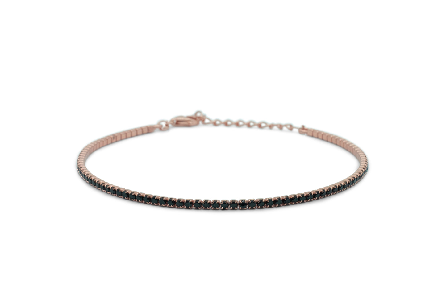 Bracciale Dilvdò Tennis 1.5mm Rosè Black