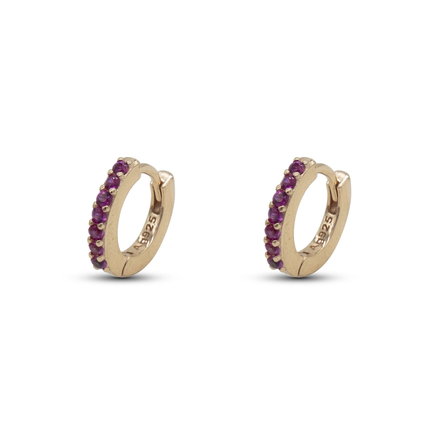 Hoop Ring Dilvdò Rosè Ruby