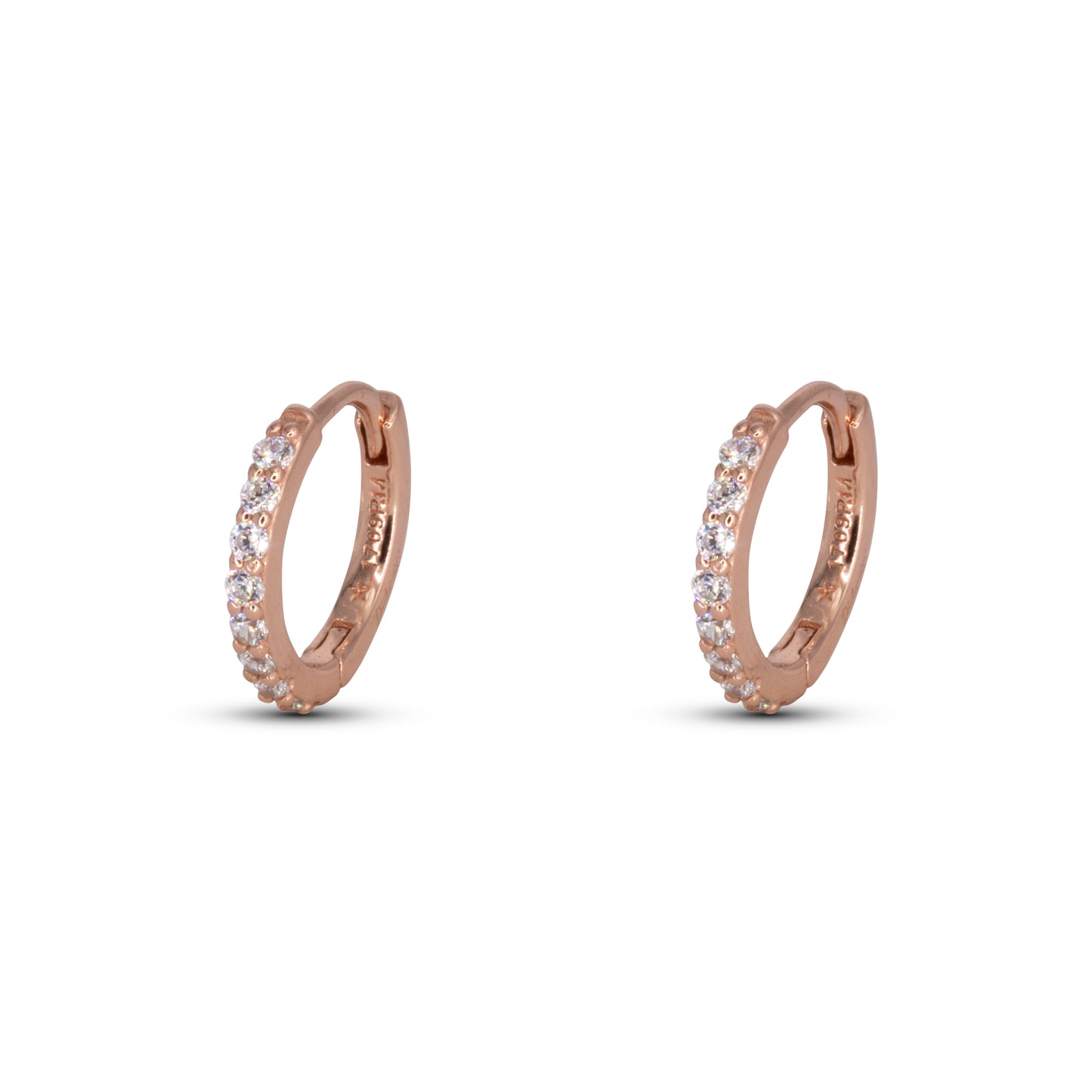 Hoop Ring Dilvdò Rosè White