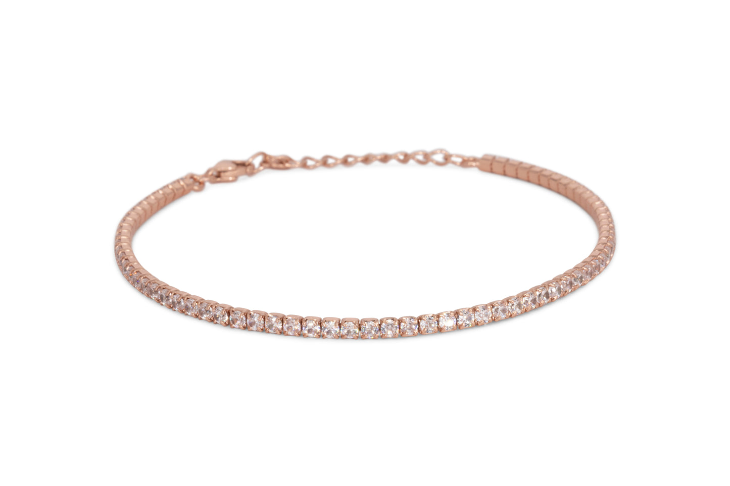 Bracciale Dilvdò Tennis 2mm Rosè White
