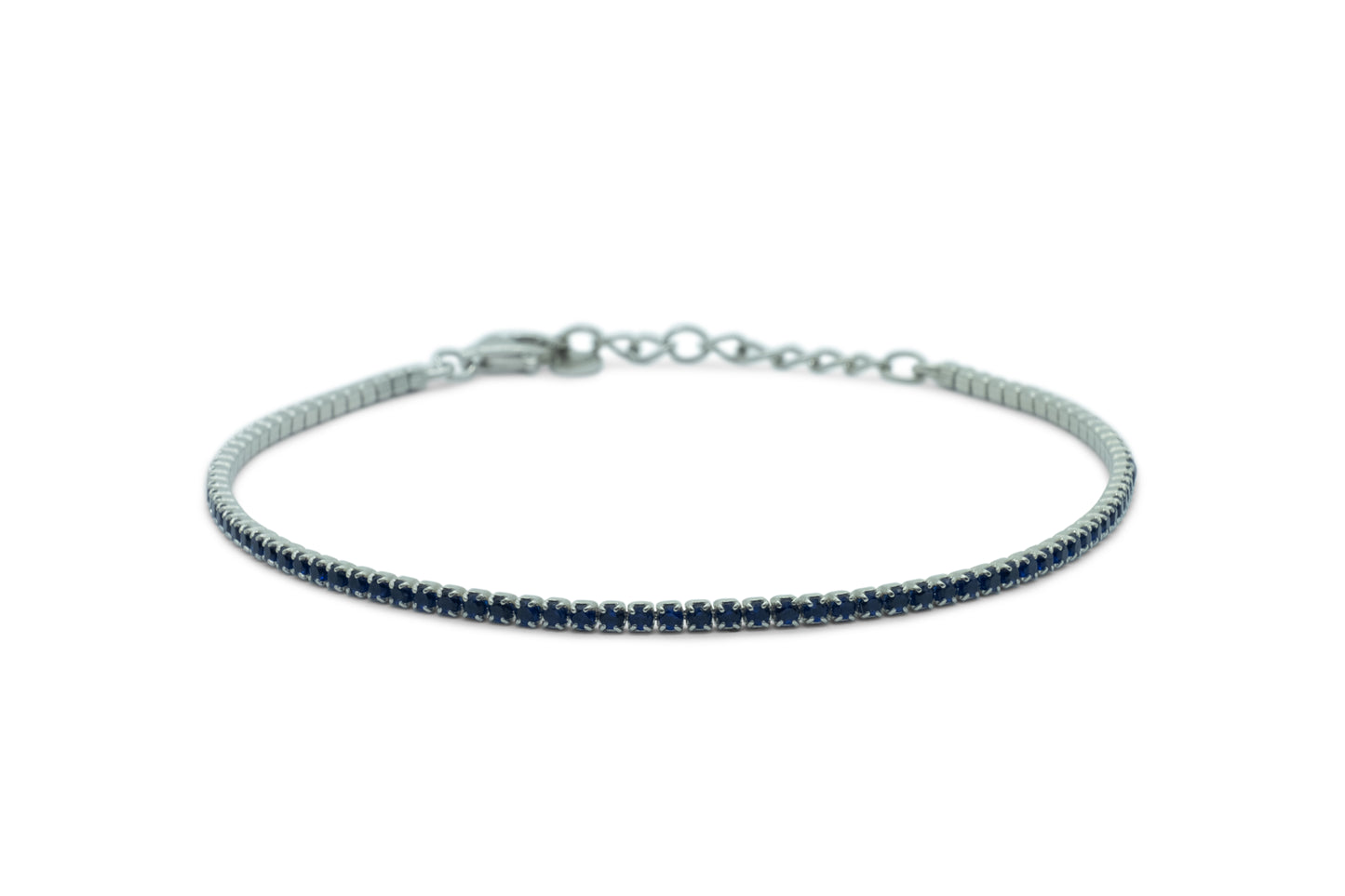 Bracciale Dilvdò Tennis 1.5mm Silver Blue