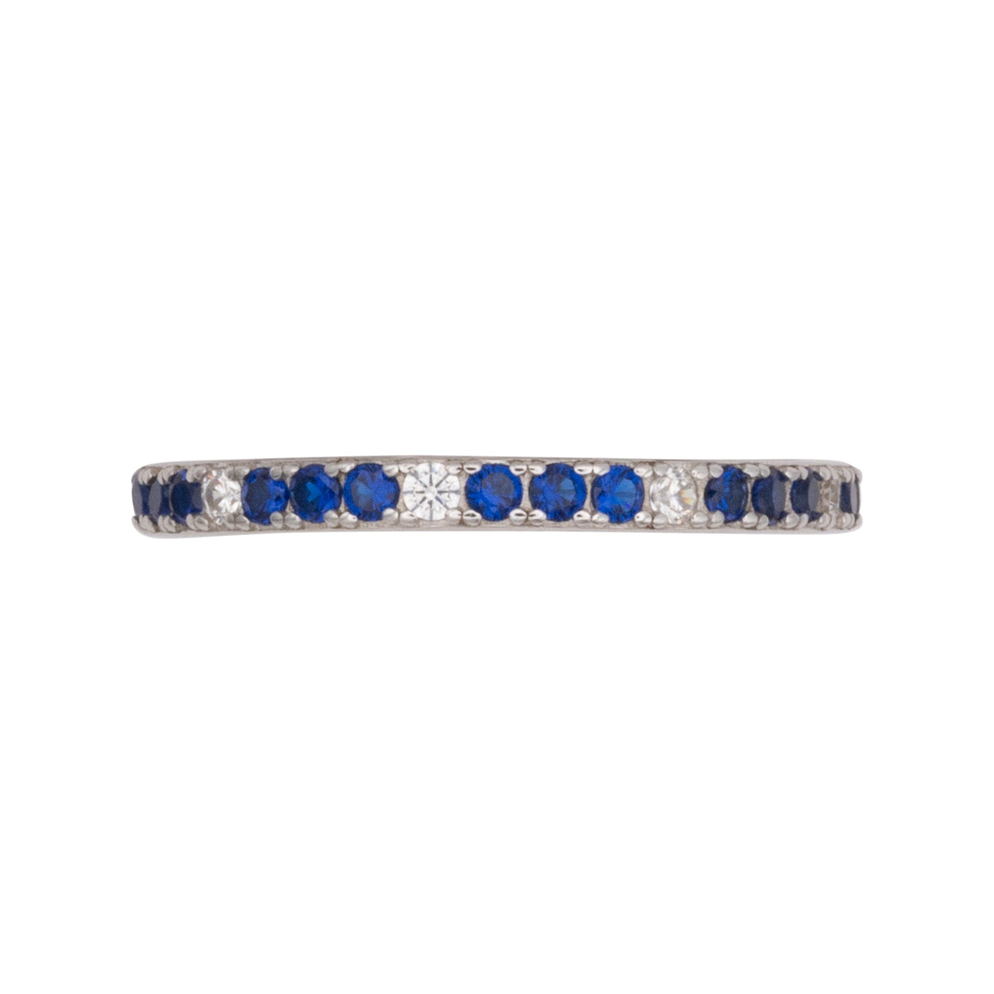 Eternity Ring Dilvdò Silver Blue & White