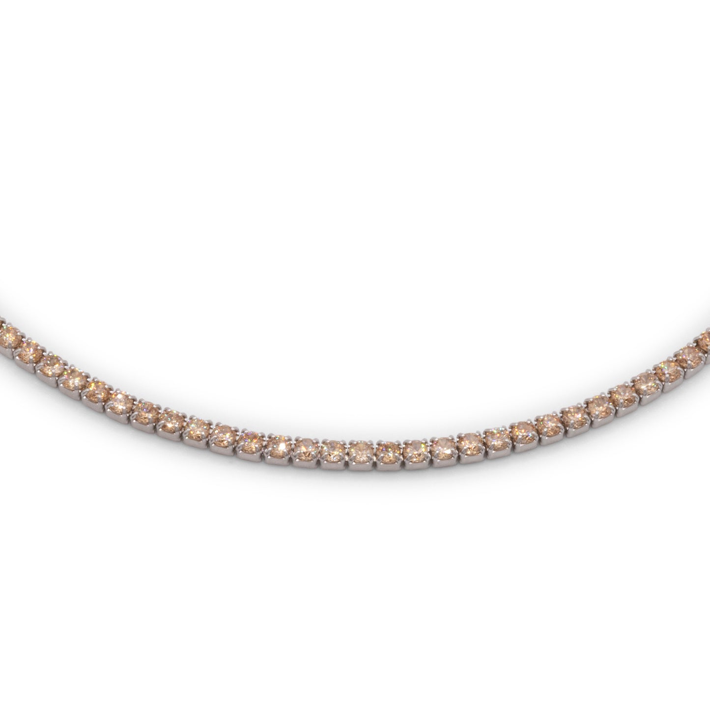 Chocker Dilvdò Tennis Silver Champagne
