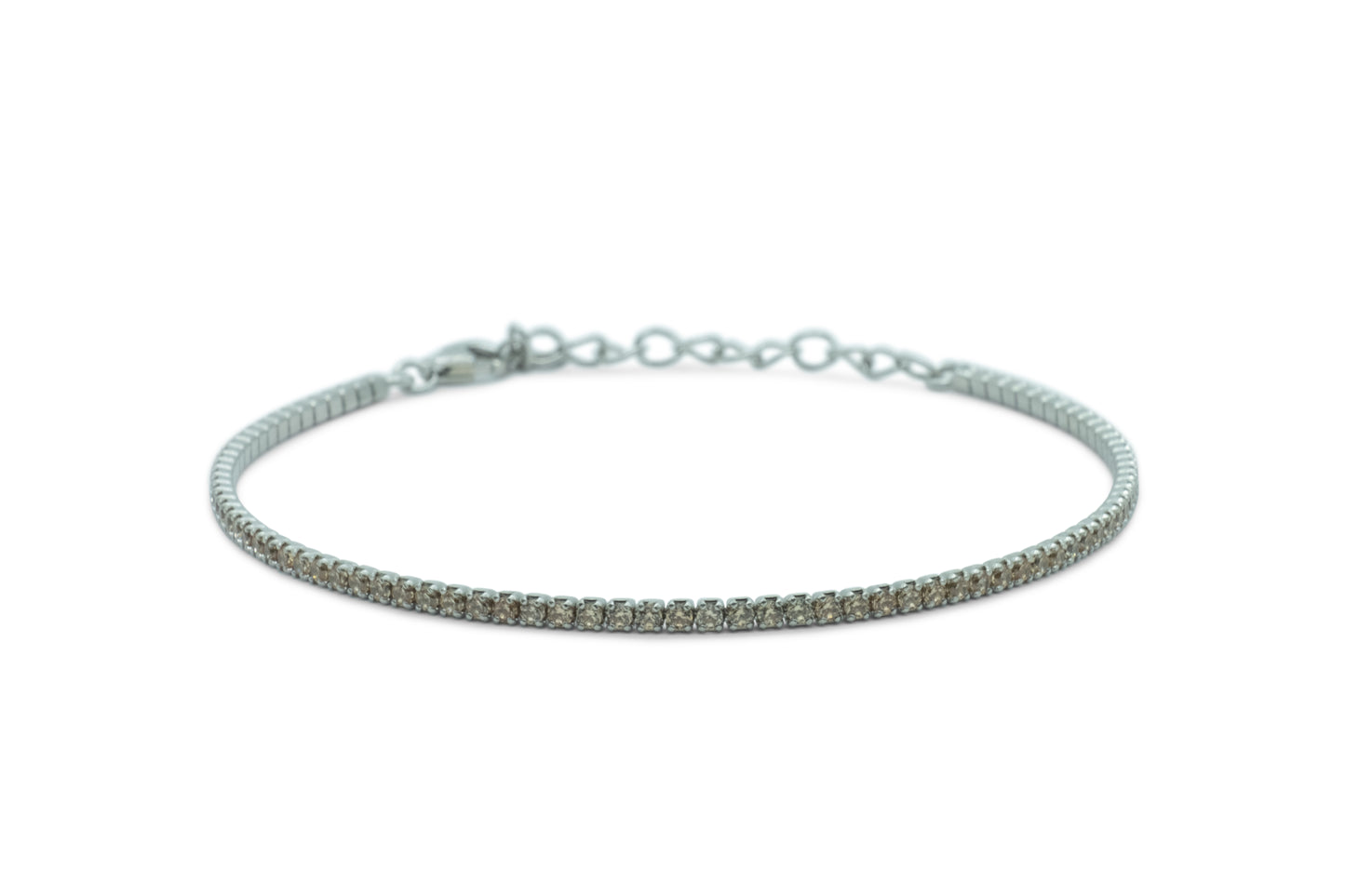 Bracciale Dilvdò Tennis 1.5mm Silver Champagne