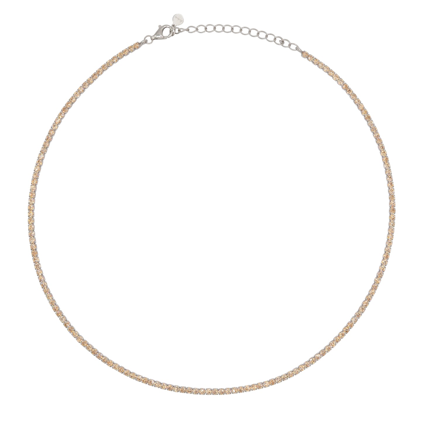 Chocker Dilvdò Tennis Silver Champagne