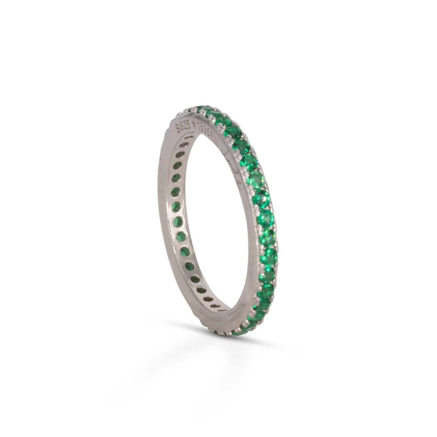 Eternity Ring Dilvdò Silver Green