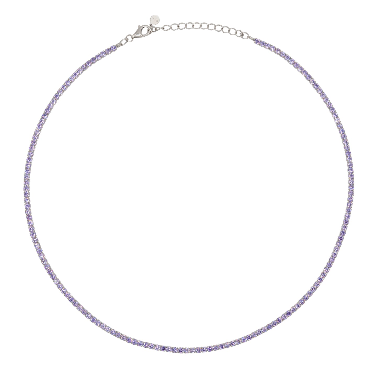 Chocker Dilvdò Tennis Silver Lavender