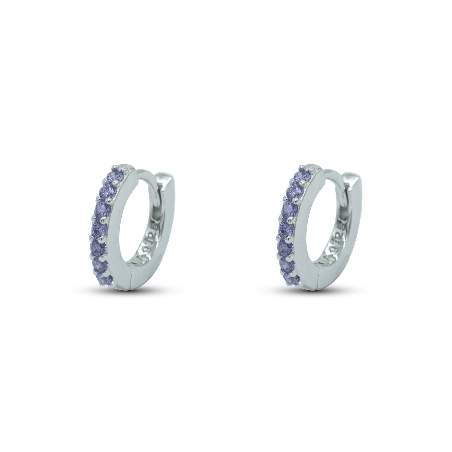 Hoop ring Dilvdò Silver Lavender