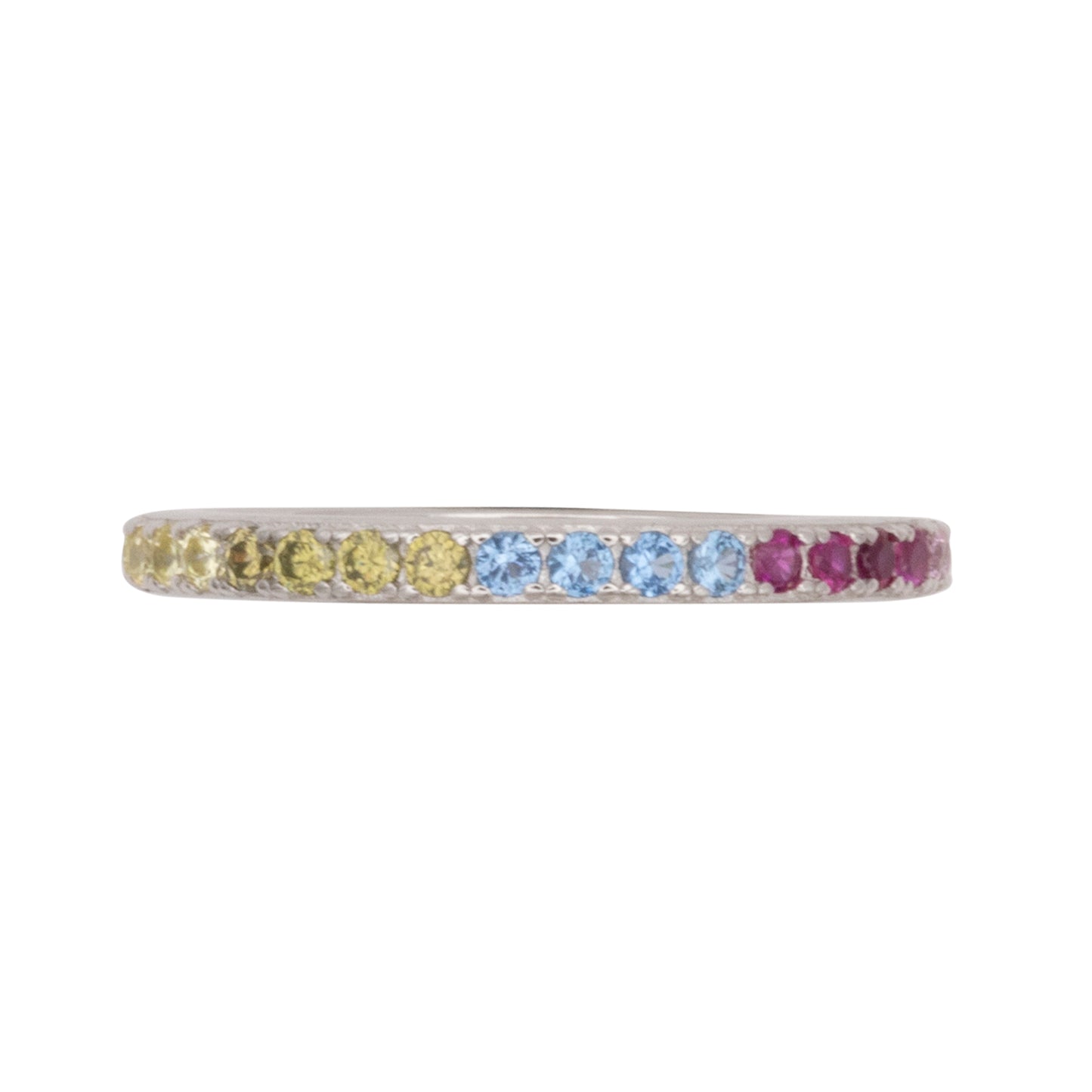Eternity Ring Dilvdò Silver Multicolor