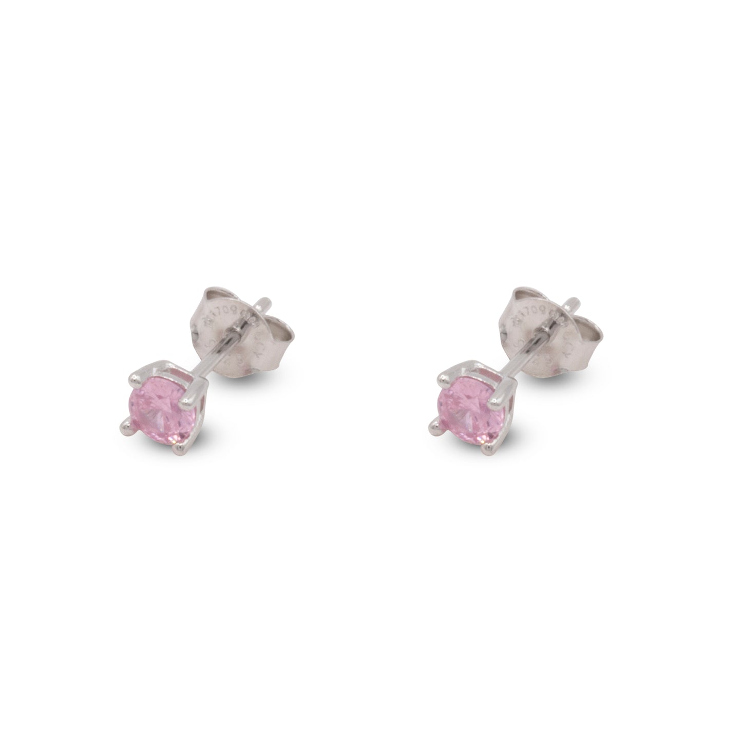 Big Stud Earrings Dilvdò Silver White