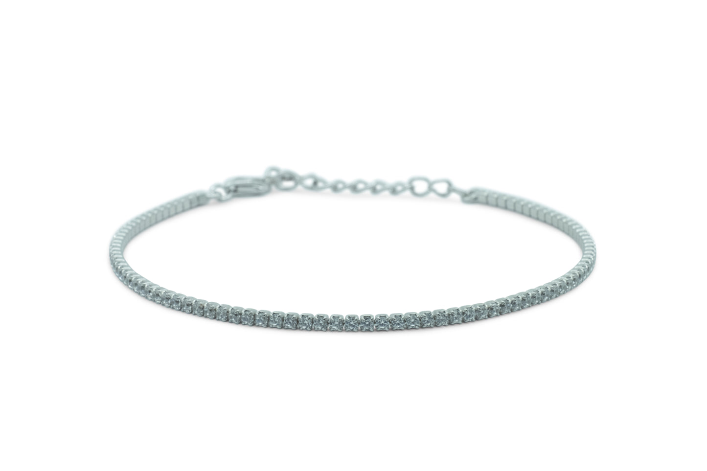 Bracciale Dilvdò Tennis 1.5mm Silver White