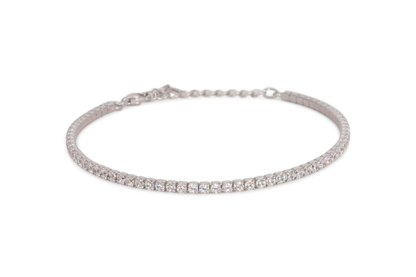 Bracciale Dilvdò Tennis 2mm Silver White