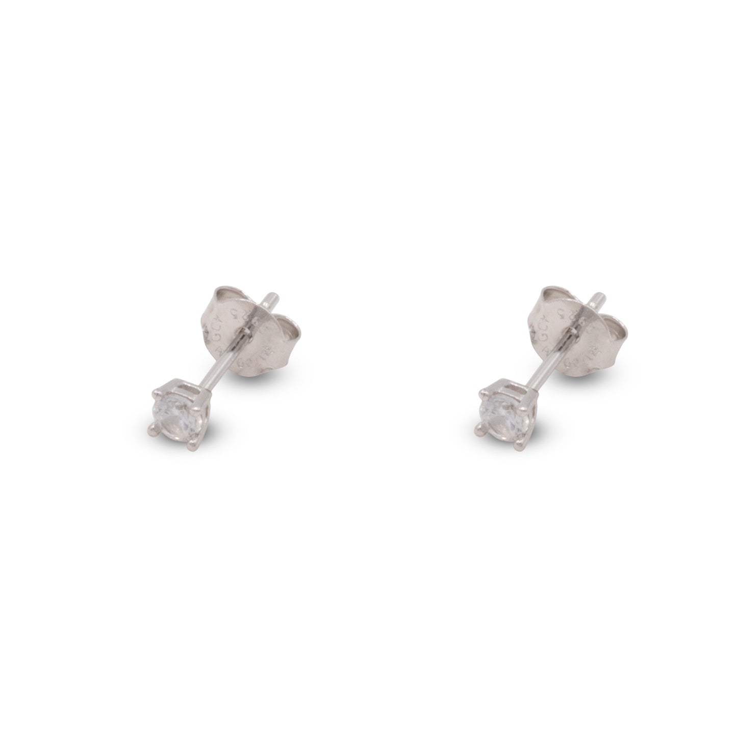 Small Stud Earrings Dilvdò Silver White