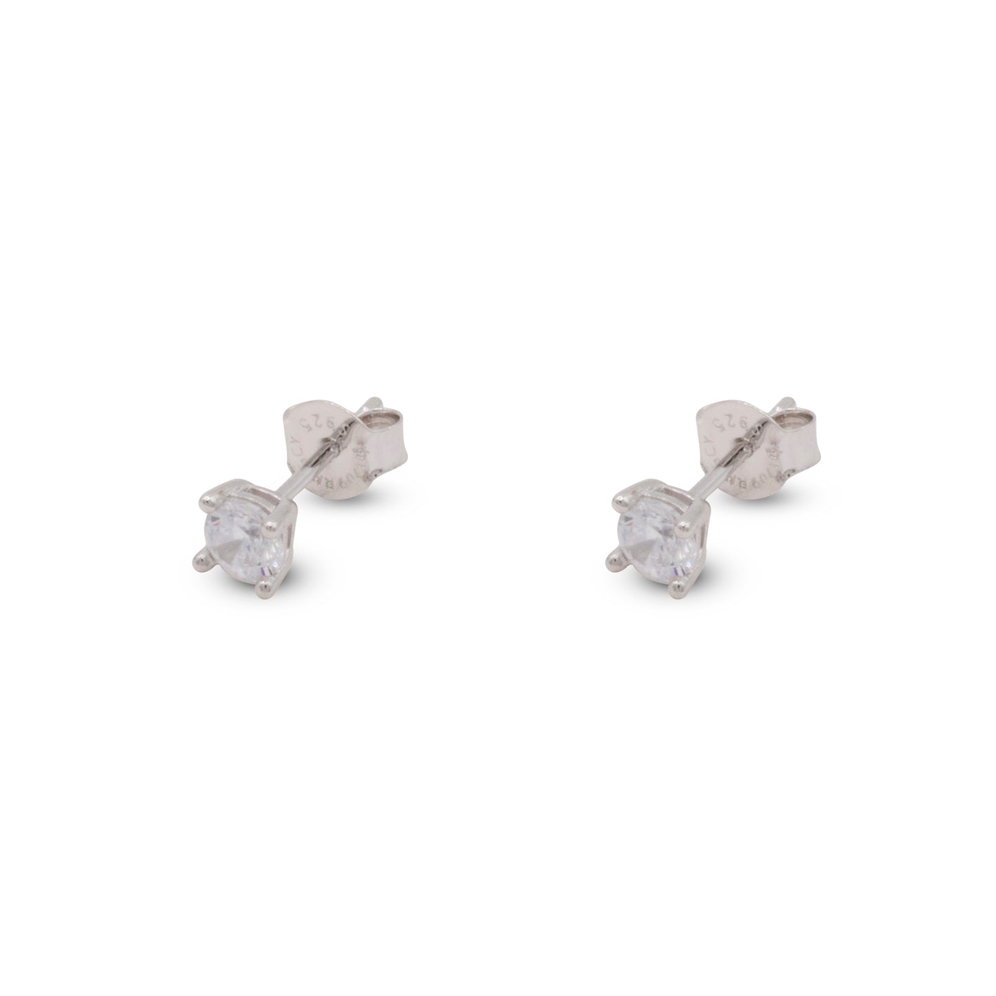 Big Stud Earrings Dilvdò Silver Fucsia