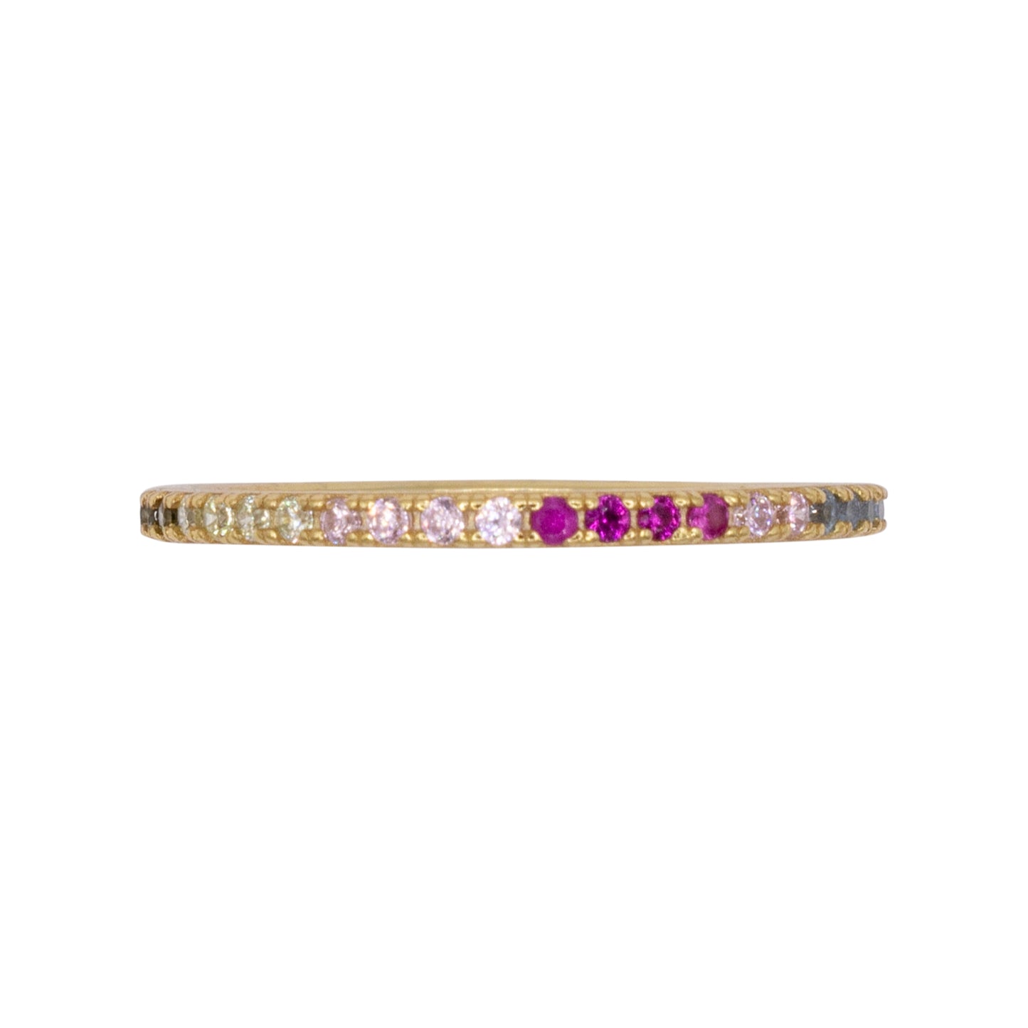 Eternity Ring Dilvdò Gold Multicolor Slim