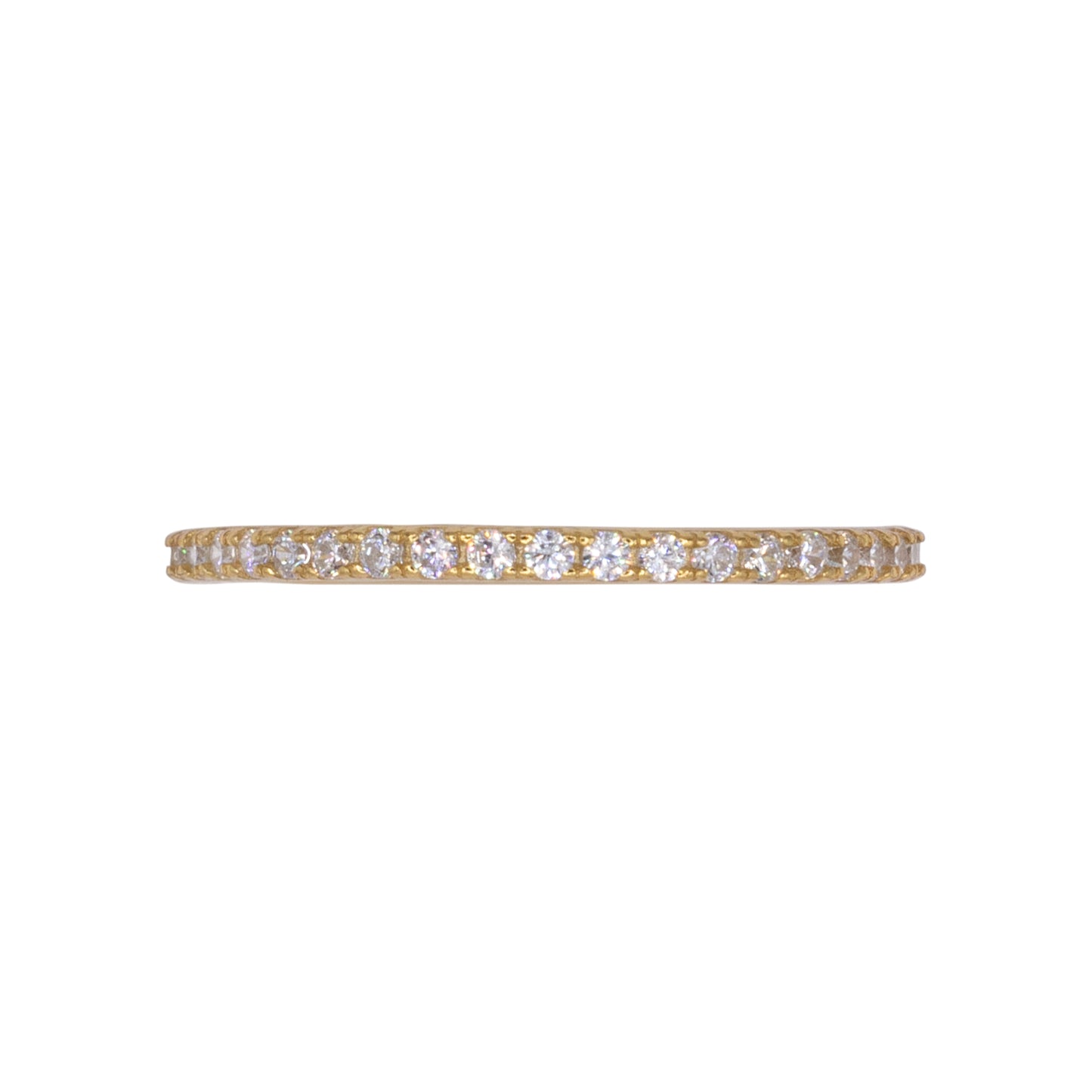 Eternity Ring Dilvdò Gold White Slim