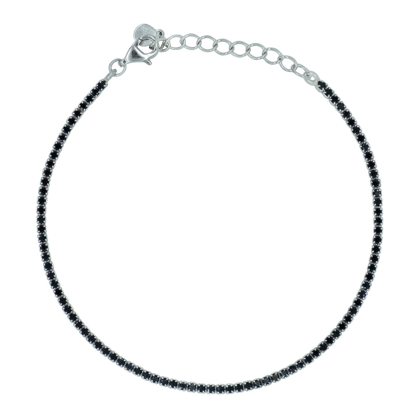 Bracciale Dilvdò Tennis 1.5mm Silver Black