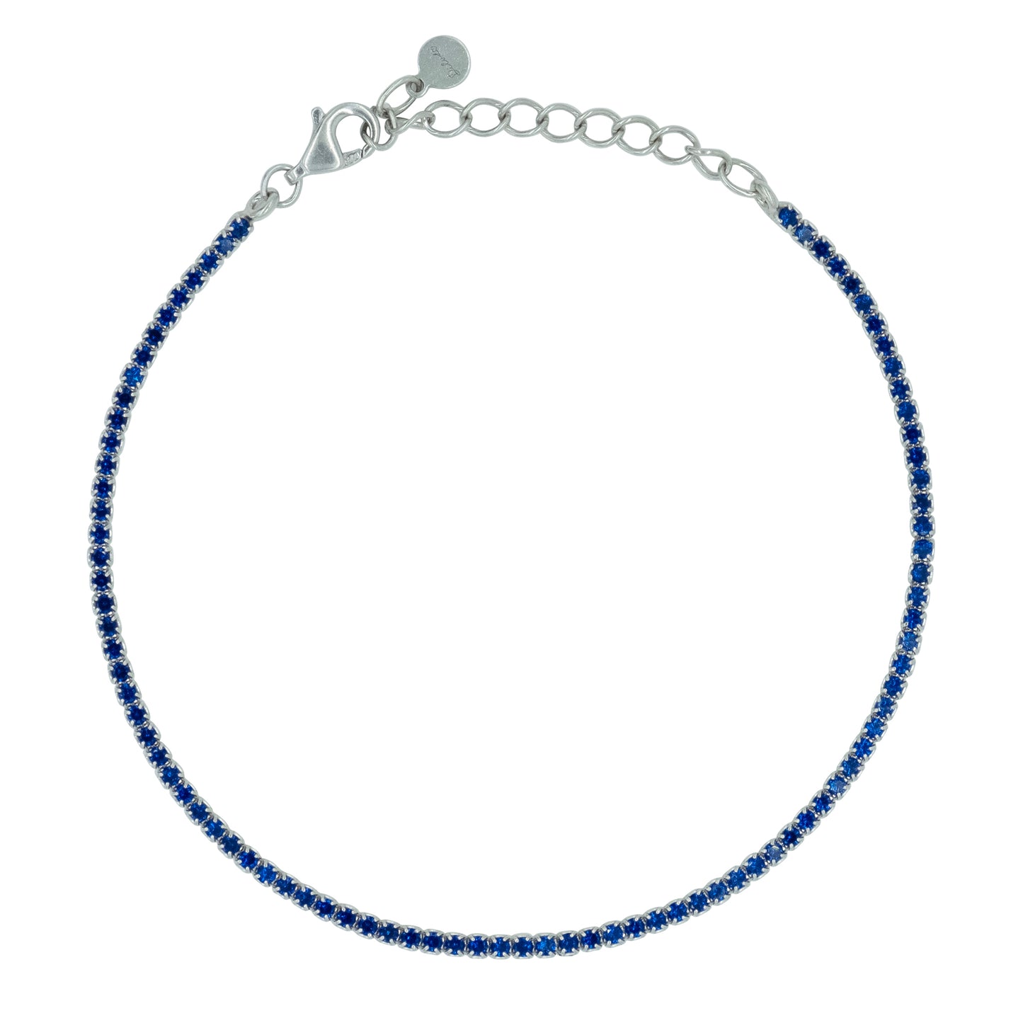 Bracciale Dilvdò Tennis 1.5mm Silver Blue