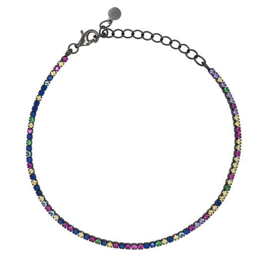 Bracciale Dilvdò Tennis 1.5mm Black Multicolor