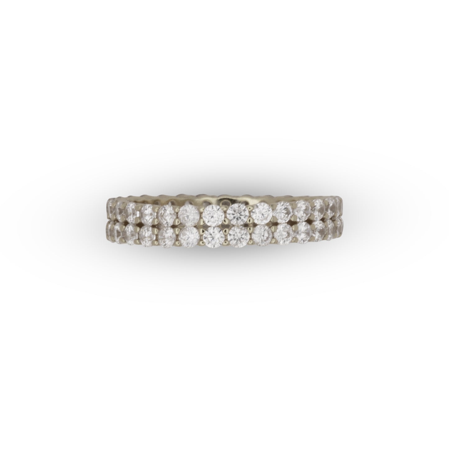 Double Eternity Ring Dilvdò Silver White