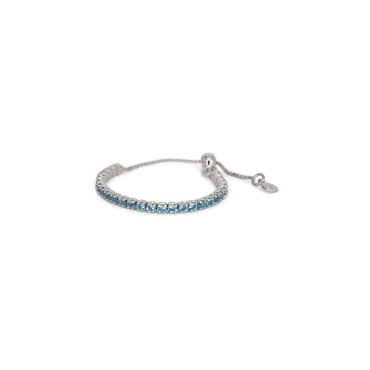 Adjustable Eternity Ring Dilvdò Silver Turquoise