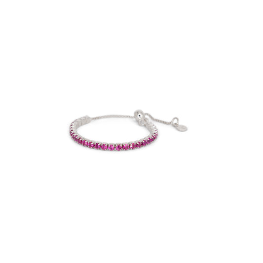 Adjustable Eternity Ring Dilvdò Silver Ruby