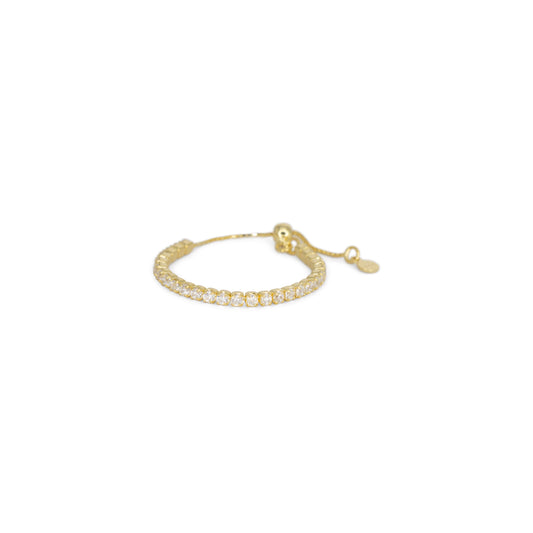 Adjustable Eternity Ring Dilvdò Gold White