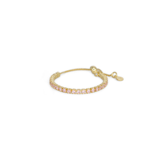 Adjustable Eternity Ring Dilvdò Gold Pink